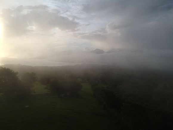 But the clouds started to show up when the drone got out...