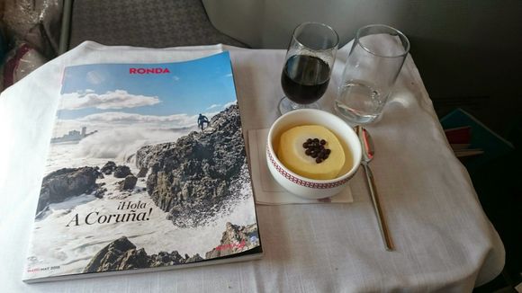 Pudding with a glass of Pedro Ximenez... 