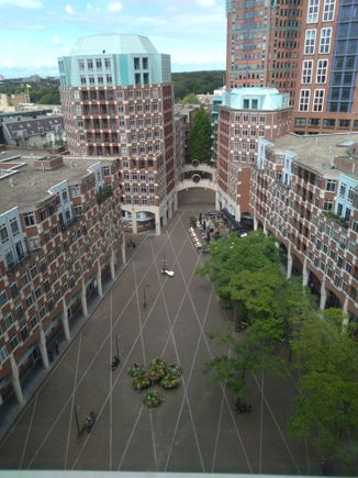 View from lounge of the Muzenplein