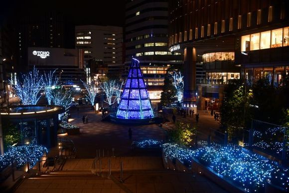 Tokyo Midtown Hibya  Dec 2019  ( you can walk through the tree)
