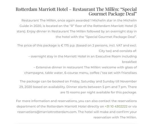 The staycation offer