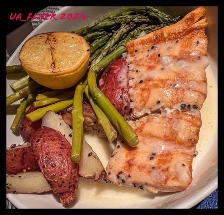 Pre ordered salmon entree