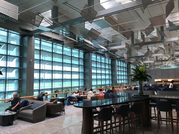 Seating area open to main terminal