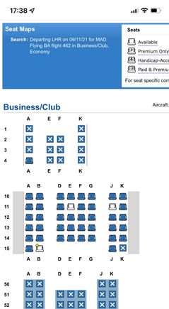 4A in the First cabin appears to be occupied on BA462 tonight.