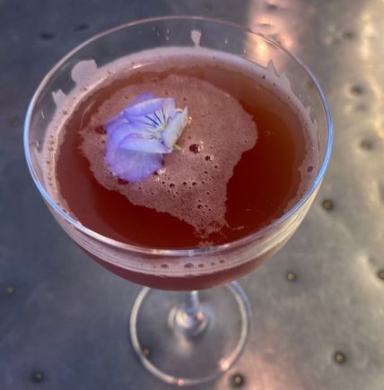 Morello cherry , chamomile tea base ,lime juice & soda water