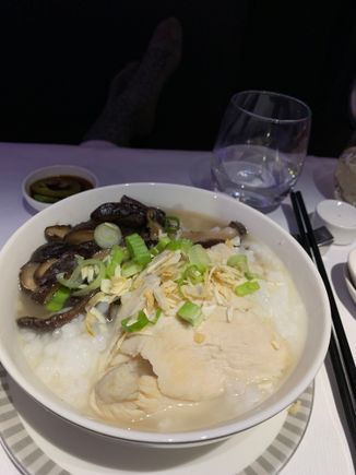 chicken congee, bland
