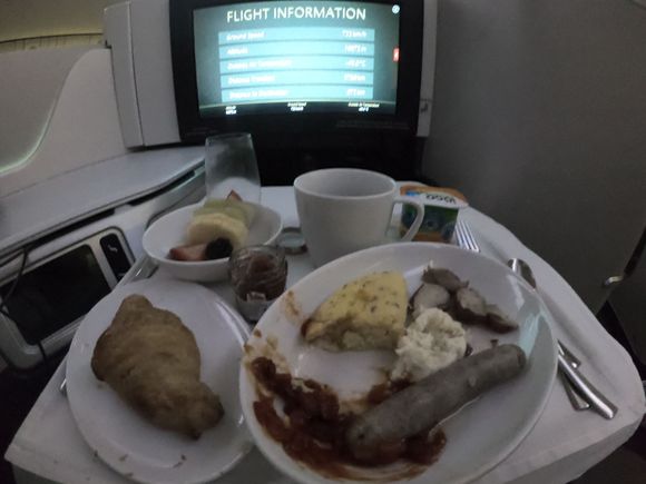 I think the FAs need to come around and ask for more tea or coffee instead of trying to pack everything up quickly one hour before landing. 