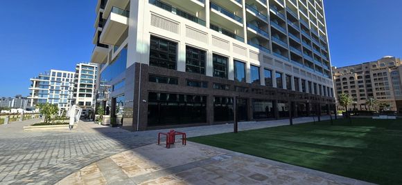 The side of the hotel has a bit of a football area, but a lot of open space