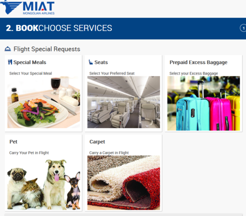 MIAT booking for seat selection...and apparently carpets as well