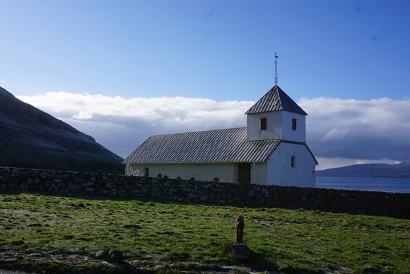 Kirkjubøur church,. Unfortunately missed the old cathedral right behind it!
