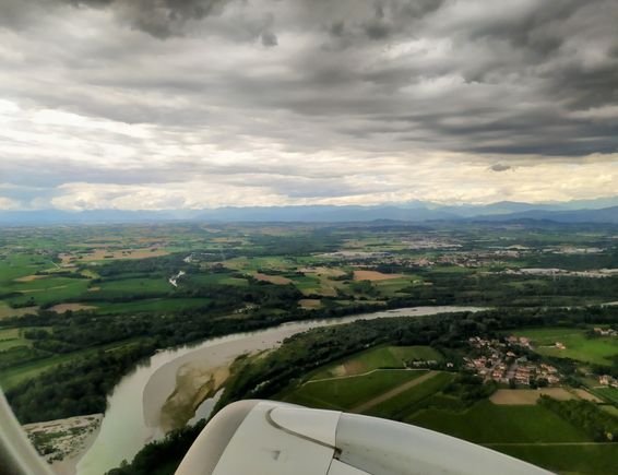 The landscape of northeast Italy was surprisingly green in early July