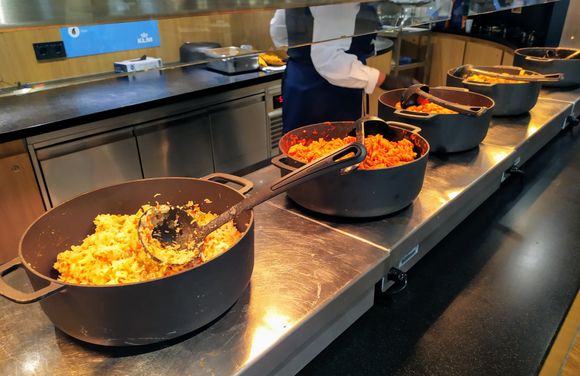 The hot food options are a bit slop-like, but today's offerings weren't too bad 
