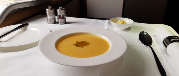 Creamy Potato Soup with North Sea Crabs and Dill Oil