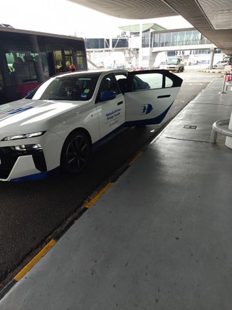 To be asked to get in the BMW