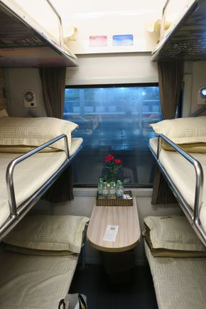 6-berth airconditioned class (there's a 4 berth also available)