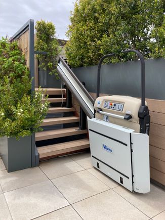 Access to the pool for the impaired is provided