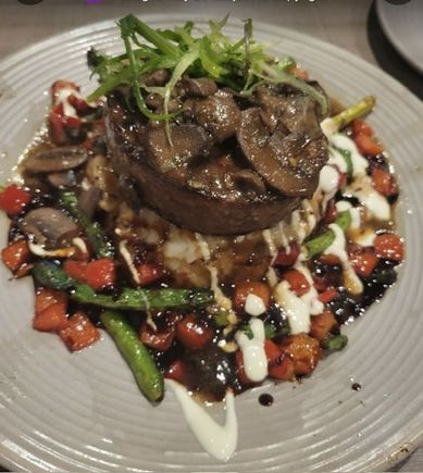 Ling’s meatloaf from Ling and Louie’s, an Asian fusion restaurant in Scottsdale. 