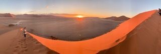 Dunes at sunrise, on the road to Sossusvlei, sunrise (2019).