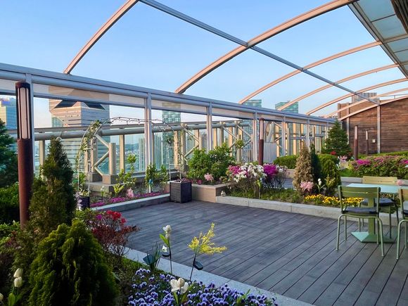 Rooftop bar and restaurant 