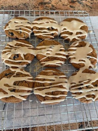 Maple brown sugar cookies w/ maple icing. 