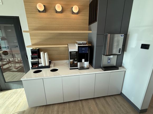 The free coffee station