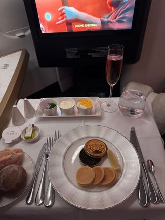Full caviar service in F