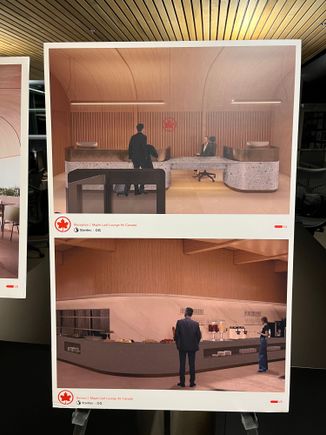 Redesigned entry (entrance is in the same location). 

View of serving area (on the outside of the servery)
