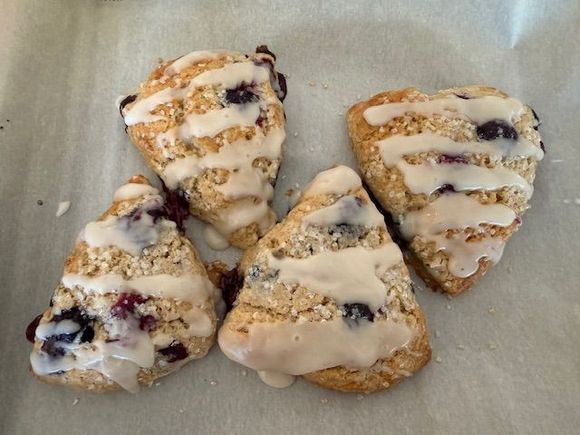 Blueberry scones. 