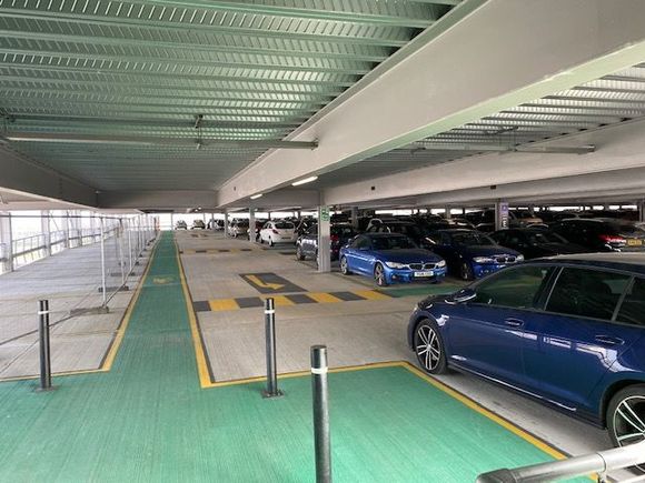 Covered parking at T2