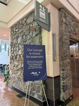 Ground floor signage. 