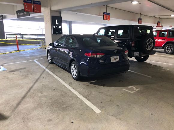 My 2021 Toyota Corolla - the newest rental car I've had since the pandemic began
