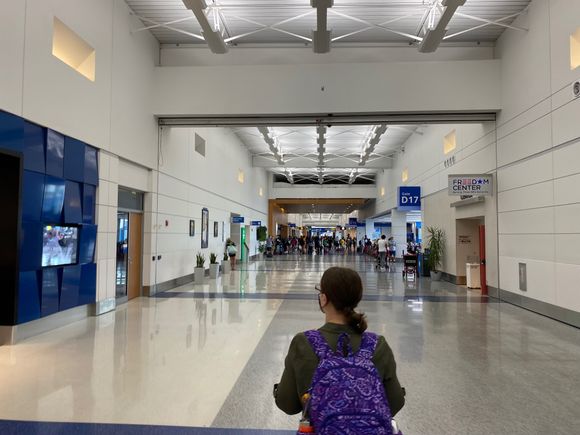 Through security and heading towards the UA gates/LH lounge