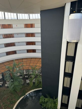 inside view of hotel tower