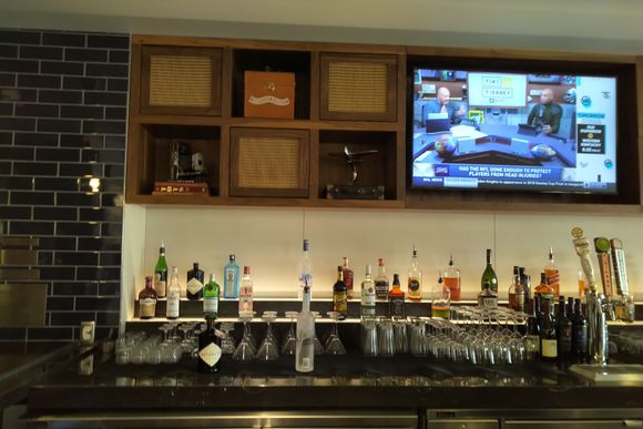 Bar area (due to depth, difficult for some to reach drinks)