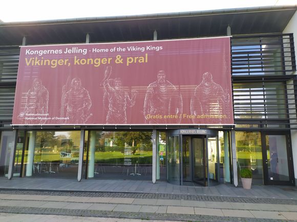 Entrance to the new visitor center at Jelling
