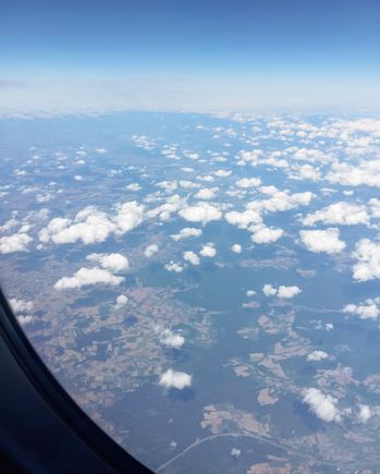 Interesting views and cloud formations over central West Germany 