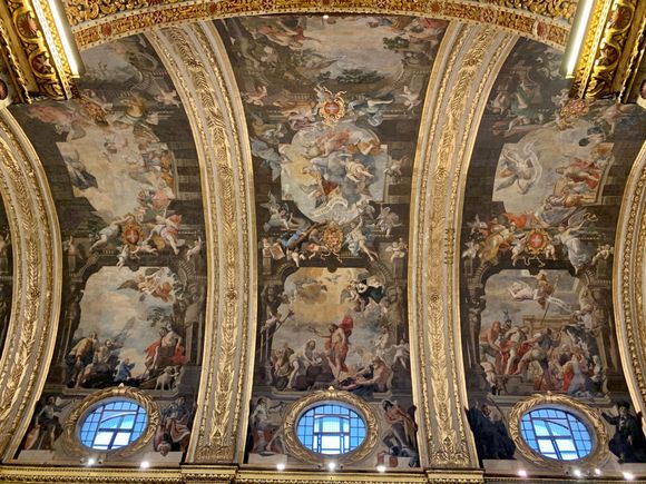 Inside the cathedral, Valletta