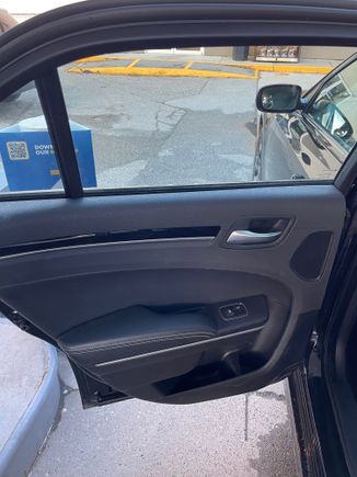 Back door panel - soft touch materials for the most part 