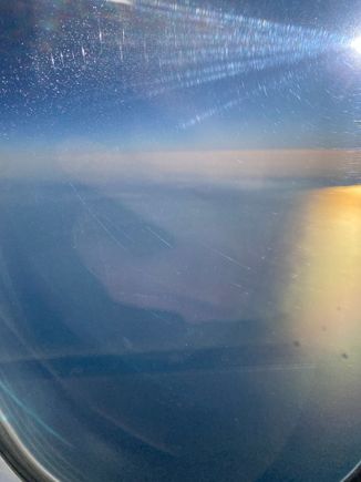 Flying over the Persian Gulf