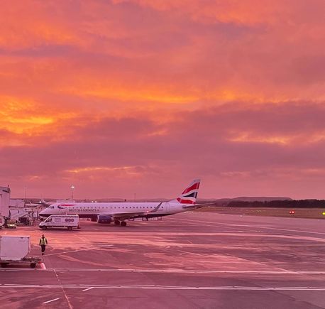 Awaiting pushback at EDI in January aboard G-TTNA Better World A320
