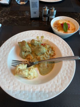 Thai dishes were prevalent at the lounge 
