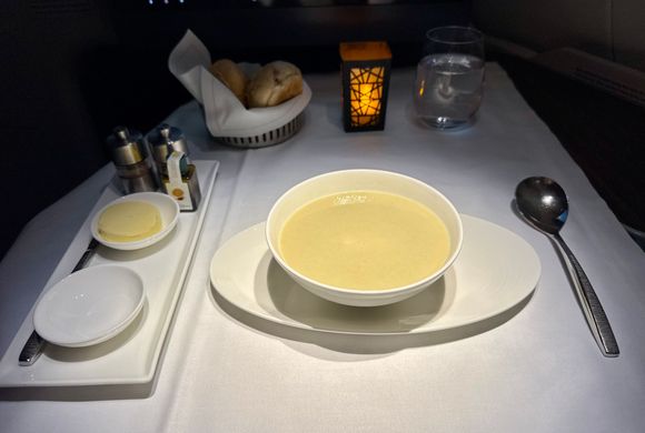 Lunch - Cream of celeriac soup (9/10)