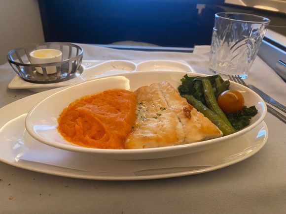 The cod was also good but wish it had more vegetables.