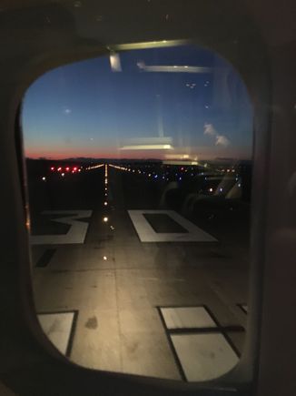 My last ‘Queen’ 747 flight turning at nose onto runway 30 at IAD 