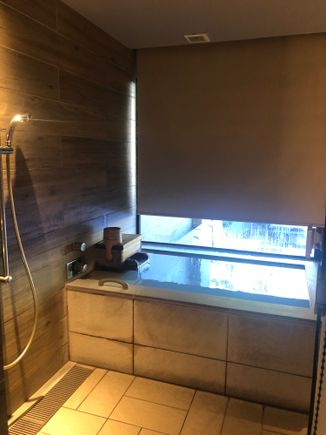 In-room hot spring bath
