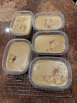 Then, spent the afternoon making creamed turkey to freeze and enjoy in the coming months. 
