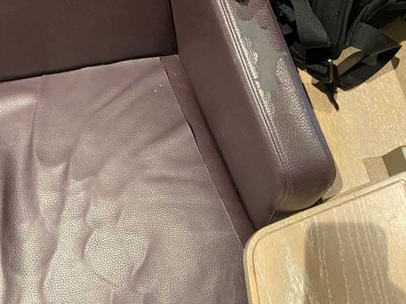 The chairs have seen better days