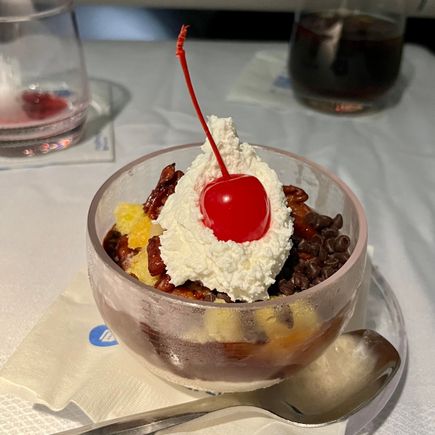 Sundae was fine. So often they are either a little freezer burned or already melted.