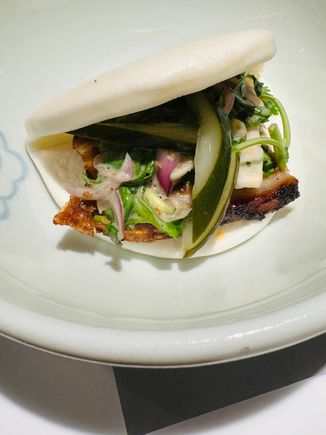 Sneaky off menu pork belly bun 