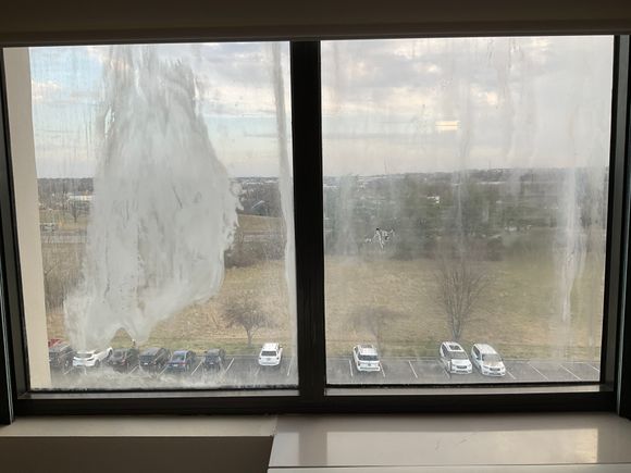 Not a bad view if the window is removed.
